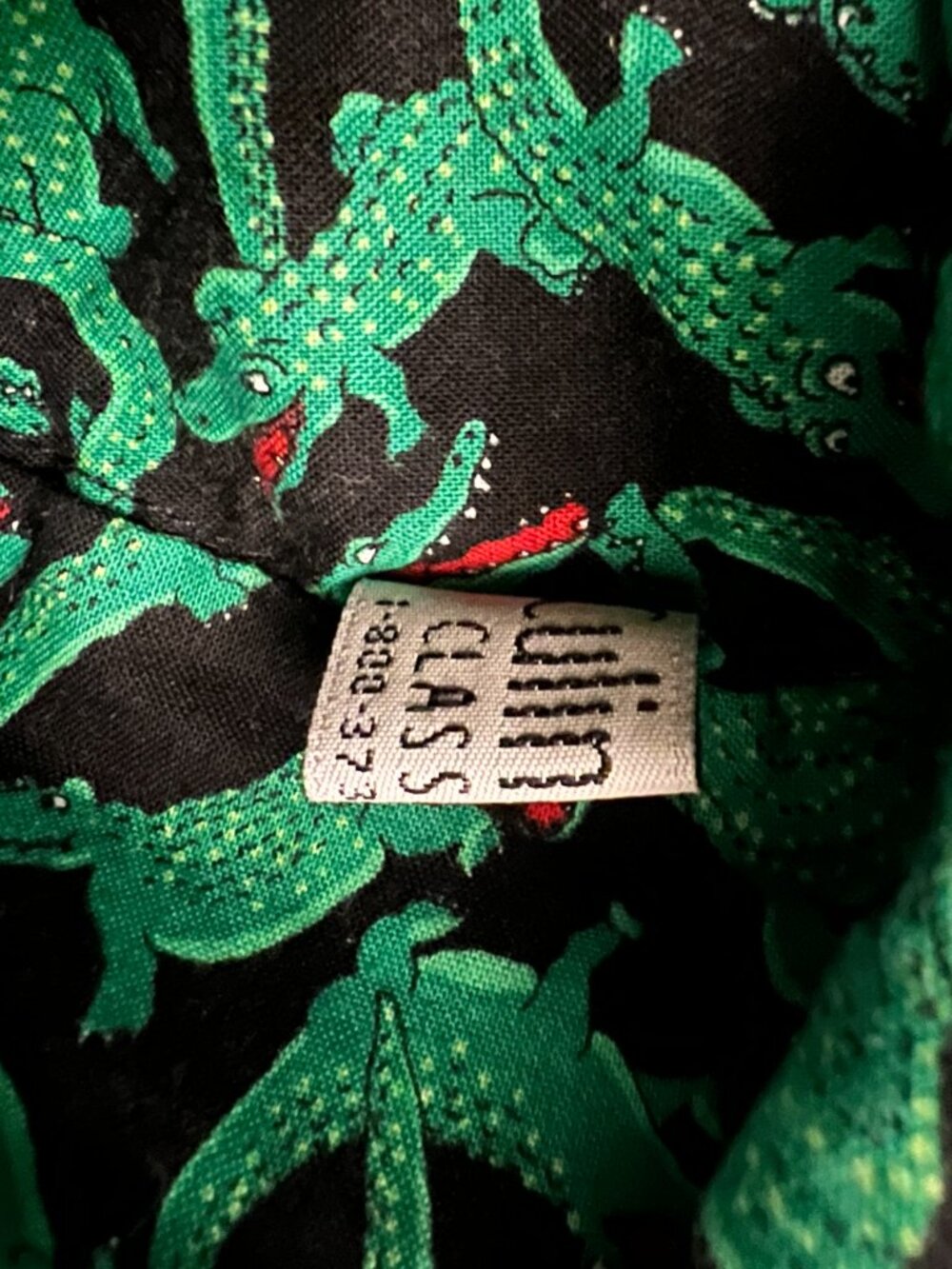Vintage 90s Y2K Culinary Classics Chef Pants Hat 2X Alligator AOP USA Cotton - Picture 10 of 14